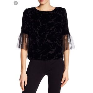 NWT Supply &‎ Demand black burnout top XS